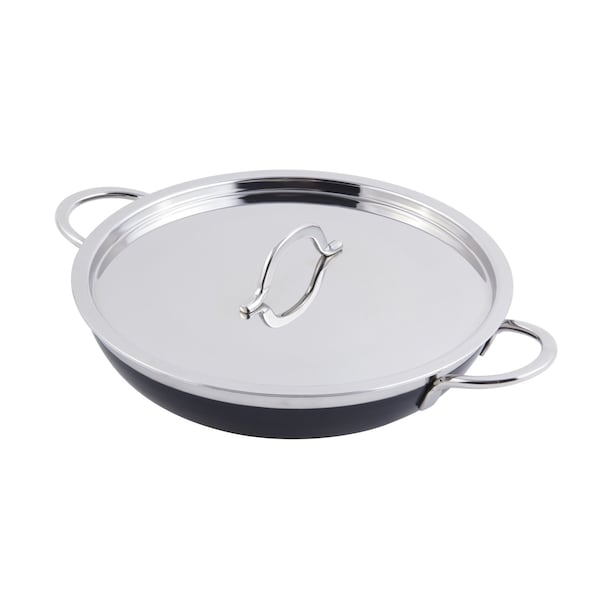Bon Chef Classic Cntry French Col Saute Pan/Skillet W/Cover Dbl Handle 11 "X2 1/4" 2 Qt 12 Oz 60305BLACK - main
